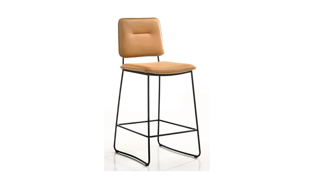 Pluto Bar Stool Leather Bedroom, Dining, Lounge & Living Room